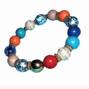 Colorful Stretch Beaded Bracelet
